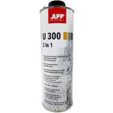 Засіб для захисту кузова та рідкий ущільнювальний герметик APP U300 2in1 чорний 1.0л
