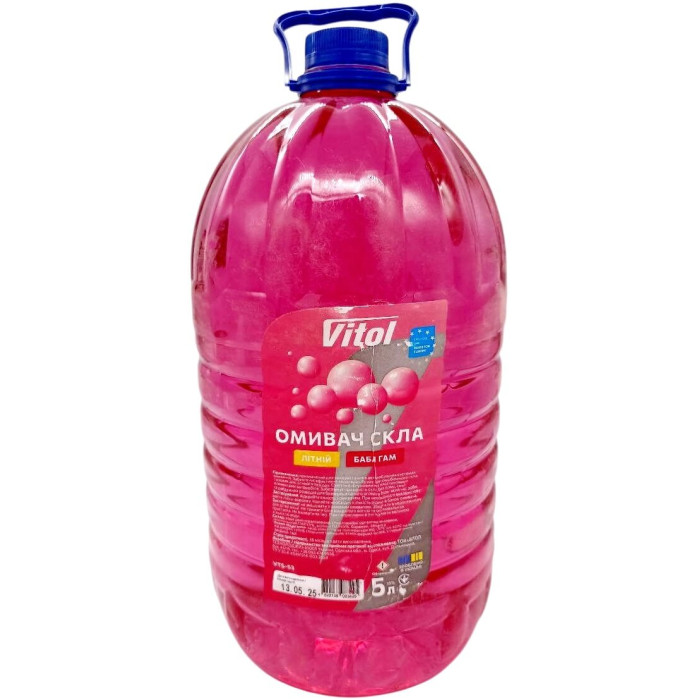 Омивач скла літній VITOL 5л Бабл Гам