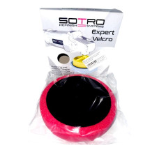 Коло полірувальне на липучці SOTRO (D150/H25) Червоне середньом'яке