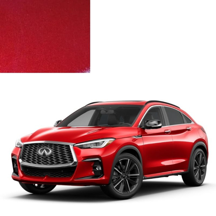 Фарба за кодом металік червона NAJ ALIZARIN CRIMSON для автомобілів INFINITI