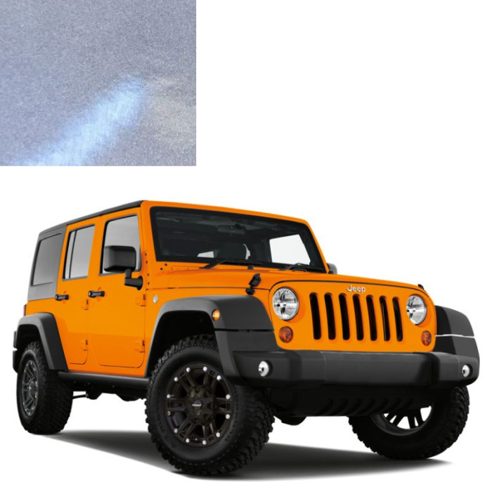 Фарба за кодом металік срібляста DA4 (PA4) SILVER STEEL для автомобілів Jeep