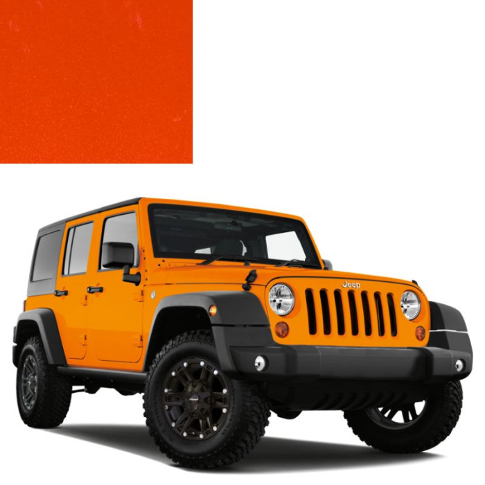 Фарба за кодом металік помаранчева FLC (PLC) HEMI ORANGE для автомобілів Jeep