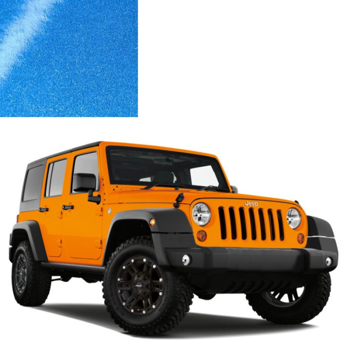 Фарба за кодом металік синя GBC BRIGHT VANDA BLUE для автомобілів Jeep