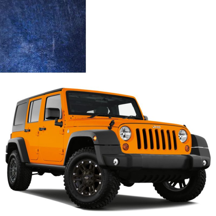 Фарба за кодом металік синя HBV (PBV) BLACKBERRY для автомобілів Jeep