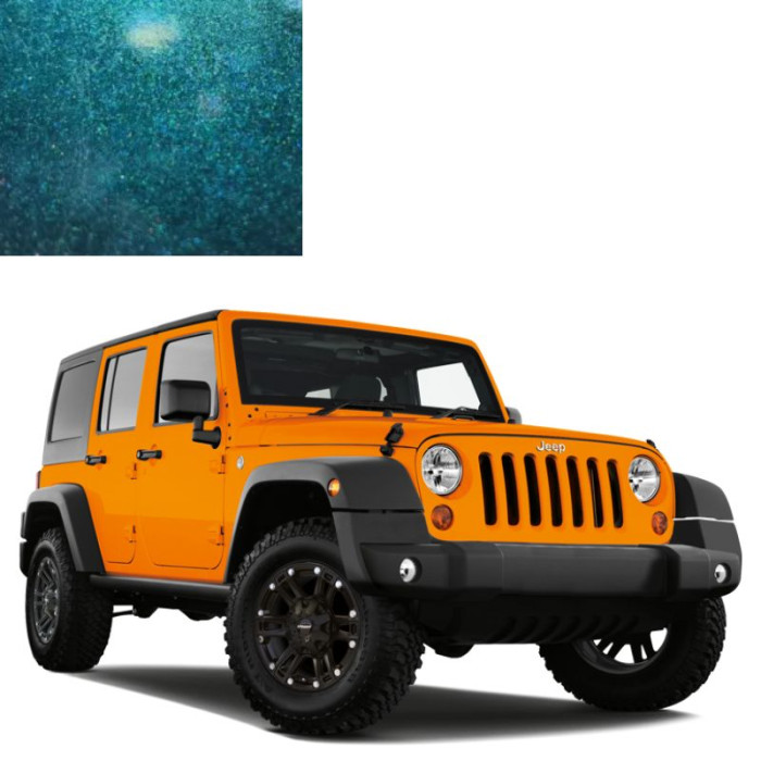 Фарба за кодом металік зелена JGT DEEP FOREST GREEN для автомобілів Jeep