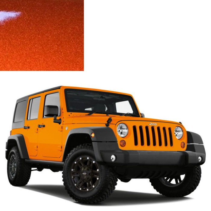 Фарба за кодом металік помаранчева KLB (PLB) COPPERHEAD для автомобілів Jeep