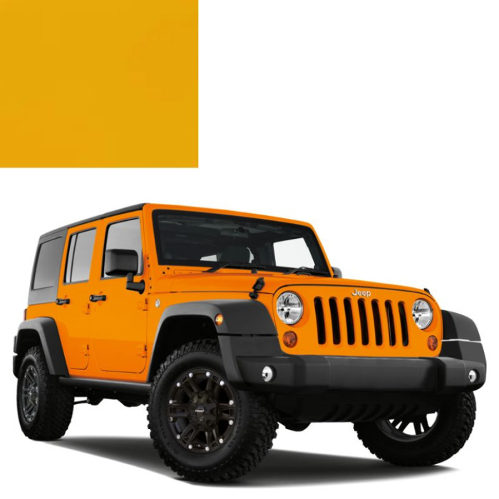 Фарба за кодом металік жовта KYV (PYV) STINGER YELLOW для автомобілів Jeep