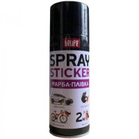 Фарба-плівка (рідка гума) BeLife Spraysticker Standart чорна матова, 400 мл