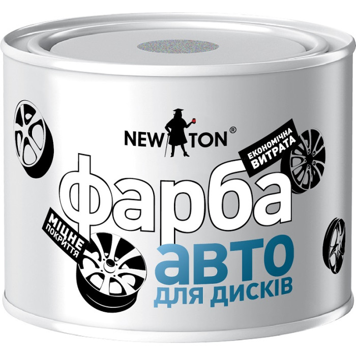 Фарба для дисків NEW TON срібляста 450мл (арт.NT St/S450)