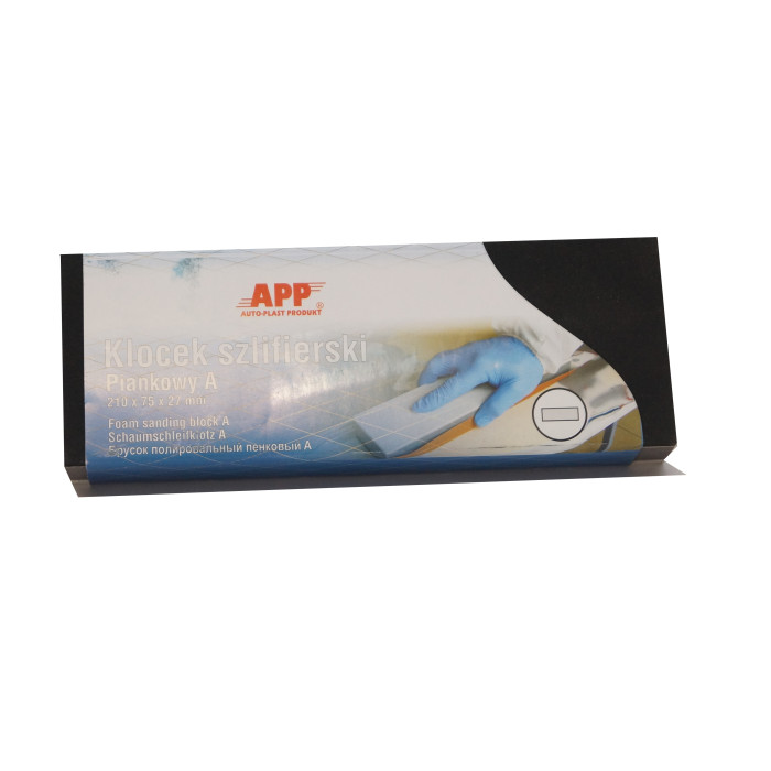Брусок шліфувальний APP пінний D 290 x 75 x 27 мм (арт. 150206)