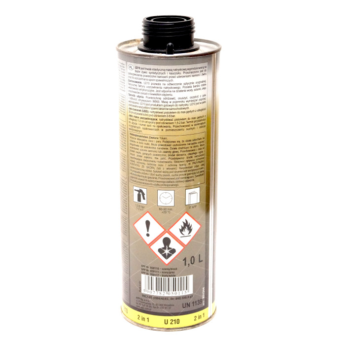 Засіб для захисту кузова та рідкий ущільнюючий герметик APP U210 2 in 1 чорний 1л (арт.050110)