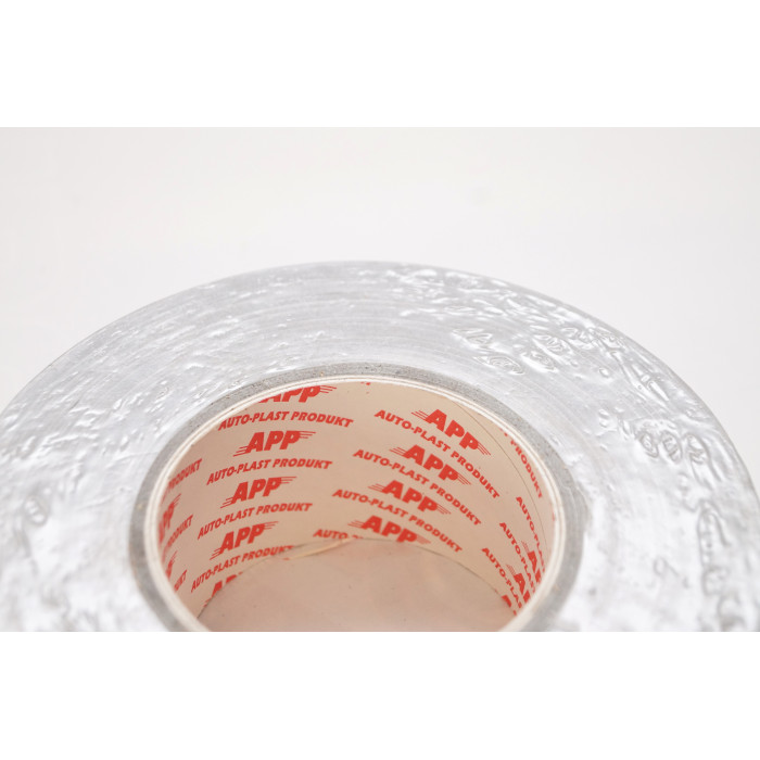 Стрічка захисна срібна 50мм х 50м APP 070250