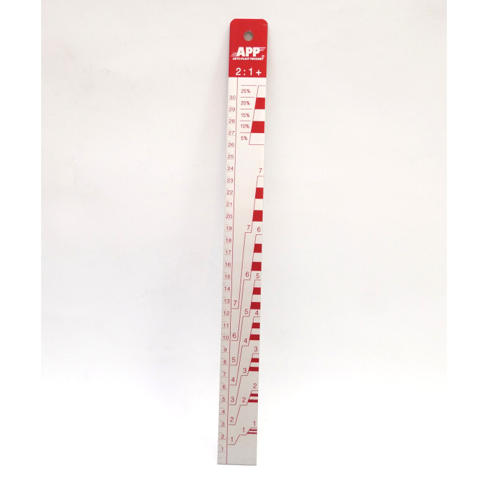 Мішалка алюмінієва з поділками APP 2:1, 5:1
