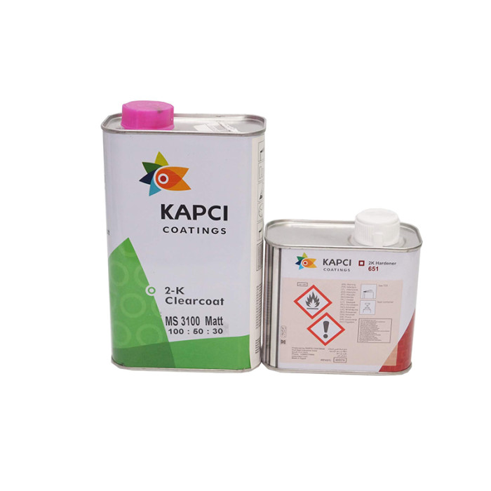 Матовий лак KAPCI COATINGS із затверджувачем у комплекті (арт.OPS-KPC-MAT) 1л + 0,5л