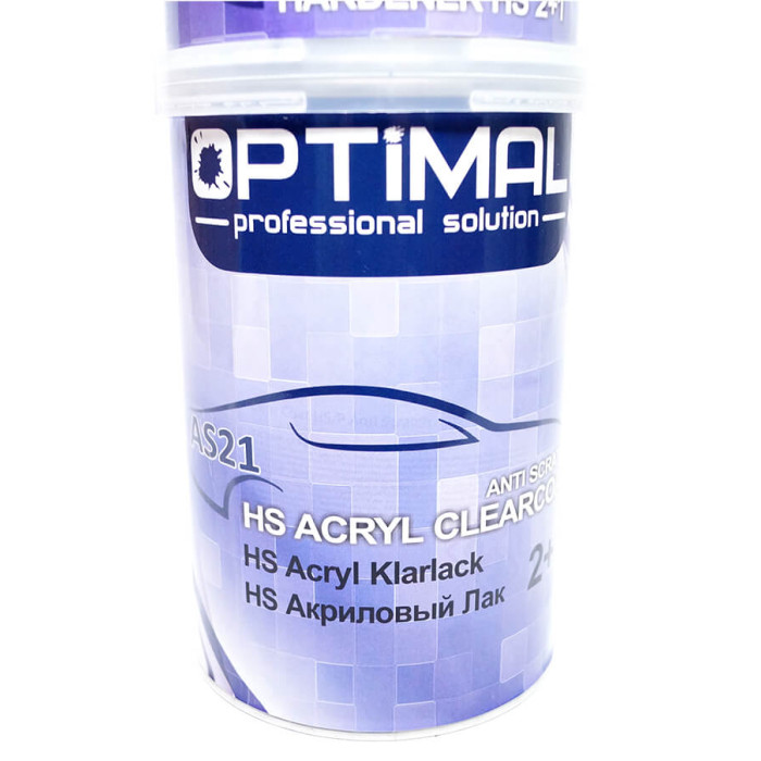 Лак проти подряпин OPTIMAL HS ANTISCRATCH, 1 л + відп. 0,5 л