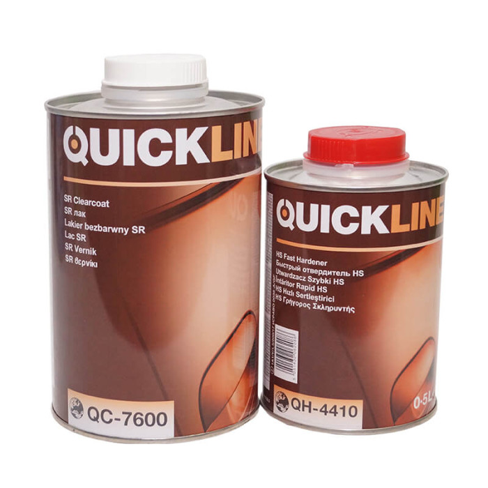 Лак акриловий 1,5л Antiscratch SR 7600 зі швидким затвердником 4410 QUICK LINE