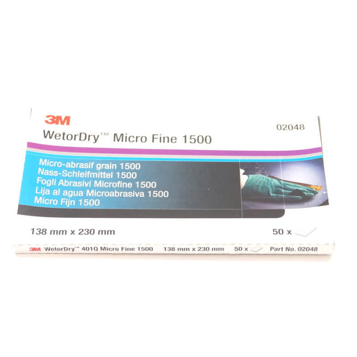 Абразивний водостійкий лист 3M Wetordry 140мм*228мм P1500