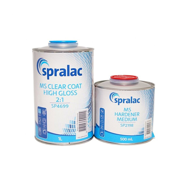 Акриловий MS лак для авто SPRALAC SP4699 1л + відп. 0.5 л