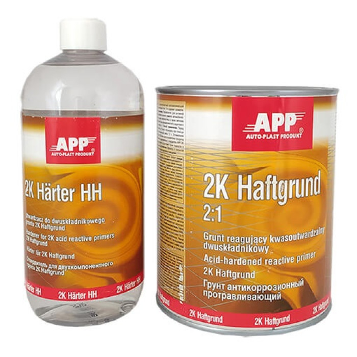 Грунт актикорозійний протруювальний APP 020610 2K Haftgrund 1л із затверджувачем APP 020620 0.5л