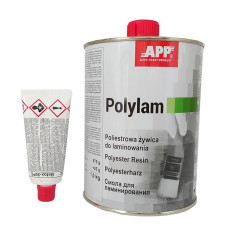 Смола для ламінування APP поліестерова з затверджувачем, 1л (арт. 010801)