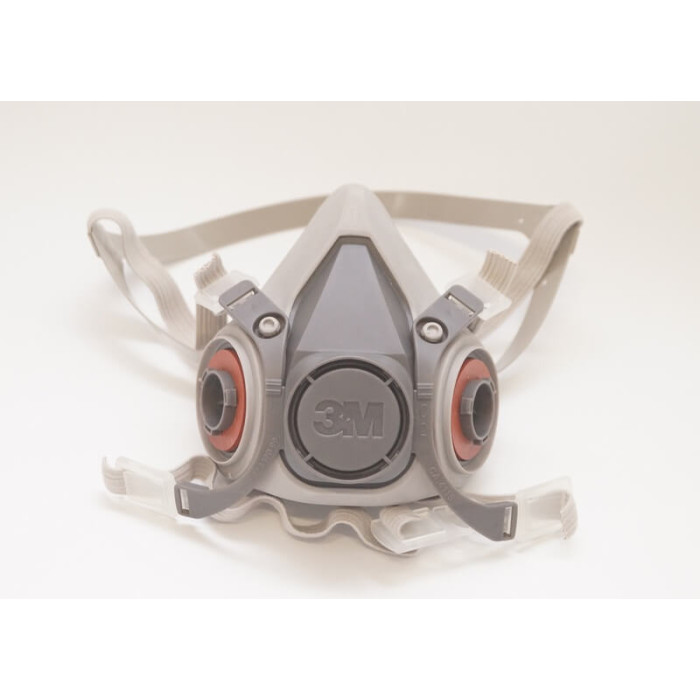 Напівмаска 3M 6200 гумова, середня М (з фільтрами)