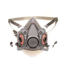 Напівмаска 3M 6300 гумова, велика L, (з фільтрами)