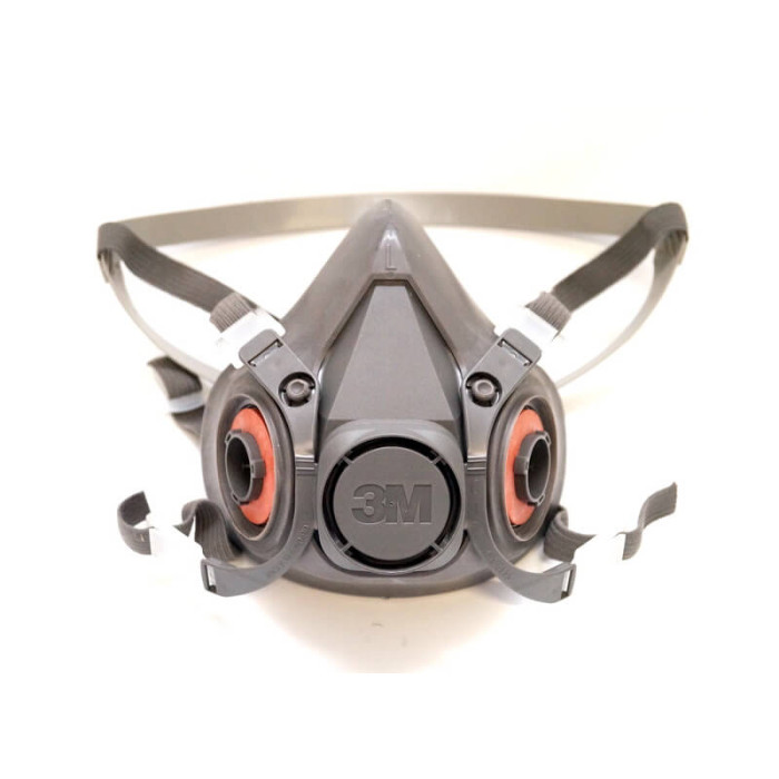 Напівмаска 3M 6300 гумова, велика L, (з фільтрами)