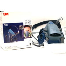 Напівмаска 3M 7502 силіконова, середня М, (з фільтрами), без голограми