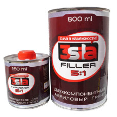 Двокомпонентний акриловий ґрунт 3SILA 5:1 800 мл