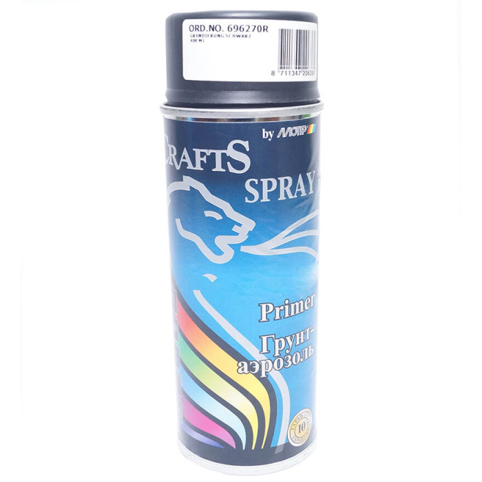 Грунт-аерозоль CRAFTS, чорний, 400 мл