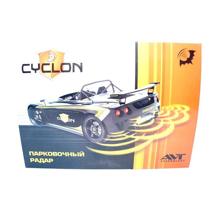 Паркувальний радар (парктронік) CYCLON LV8-T, чорного кольору, 8 датчиків
