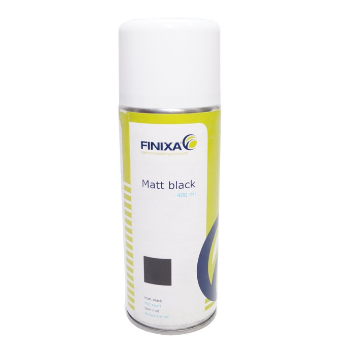 Фарба акрилова в аерозолі чорна матова Finixa 400мол.
