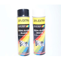 Автоемаль в аерозолі акрилова біла глянсова MOTIP 500мл (арт. 04004)