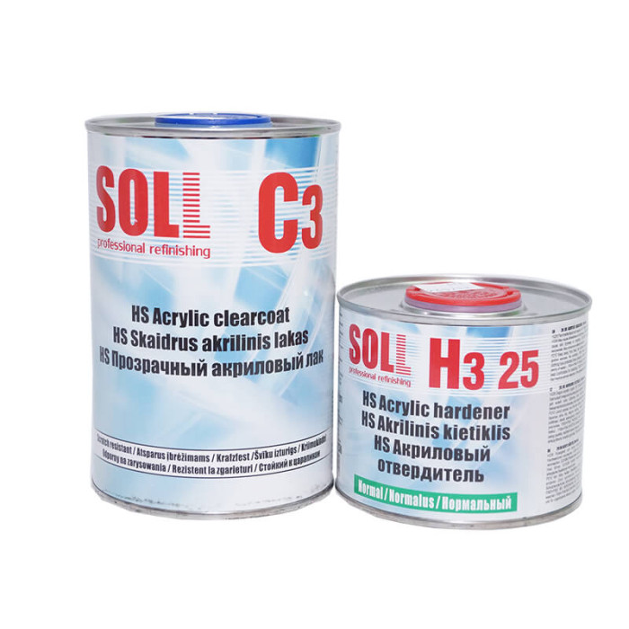 Лак акриловий SOLL C3 з отверджувачем H3 25 Normal