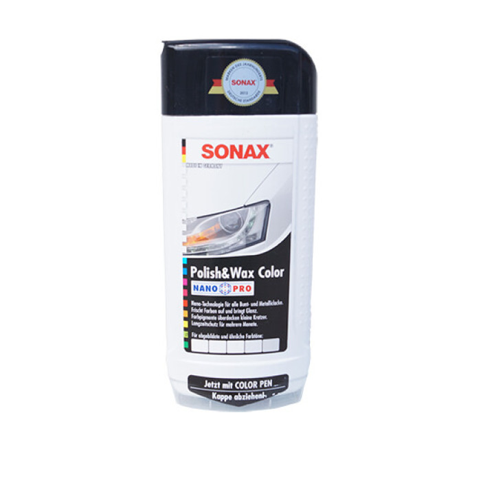 Білий кольоровий поліроль із воском карнаубу SONAX